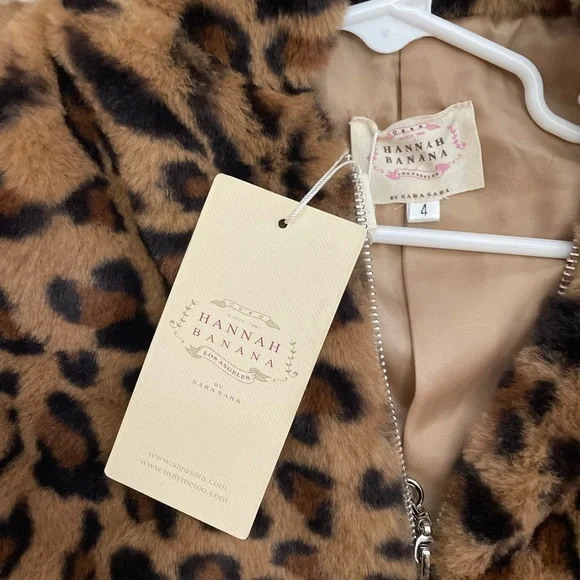 Hanna banana fuzzy leopard bomber jacket - Picture 3 of 5